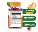 Lifeable Cranberry Gummies bottle with label