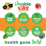 Lifeable Elderberry Gummies for Kids close-up of gummies