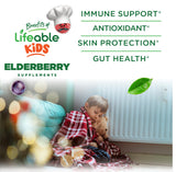 Lifeable Elderberry Gummies for Kids showing gummies in a bowl