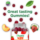 Lifeable Elderberry Gummies vegetarian label