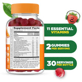 Lifeable Kids Multivitamin Gummies bottle with mixed fruit flavour