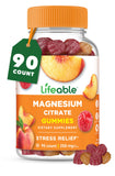 Lifeable Magnesium Gummies 250mg Elemental Magnesium bottle front view