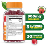 Lifeable Magnesium Gummies raspberry flavour bottle side view