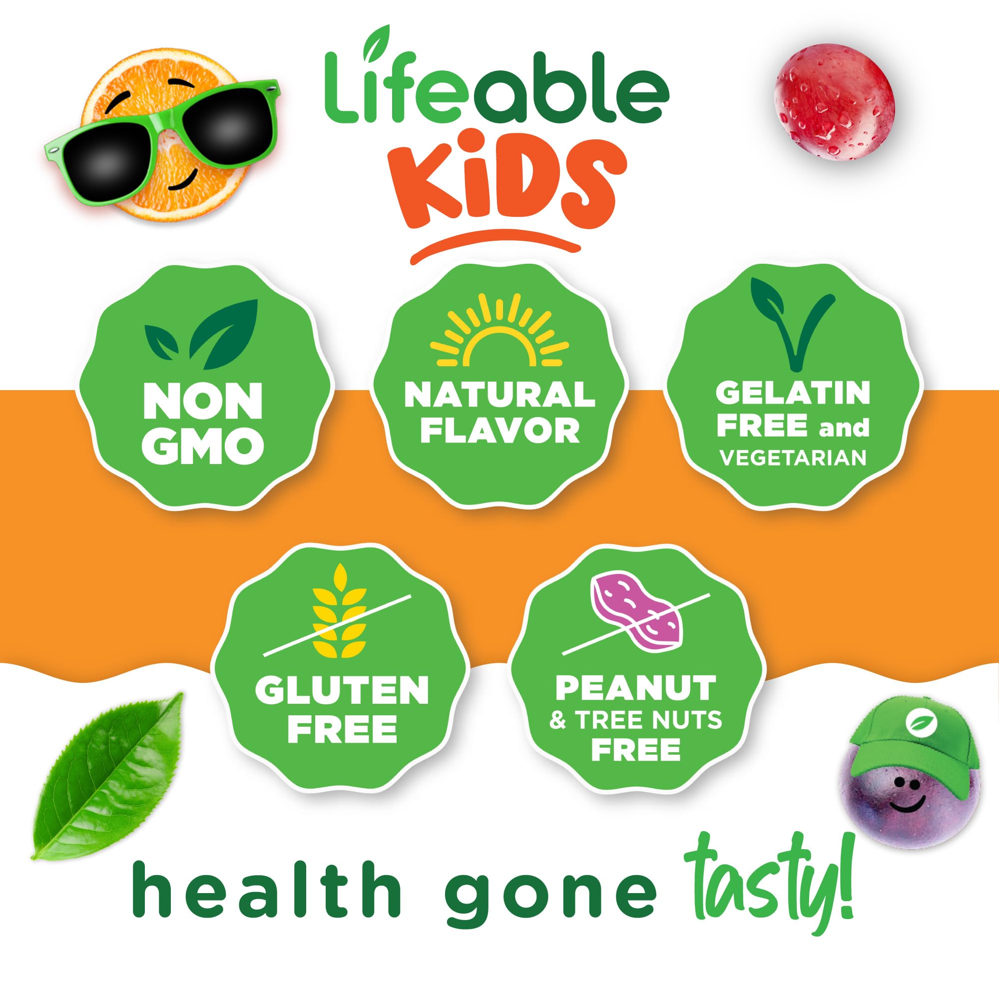 Lifeable Magnesium Gummies raspberry flavour nutritional information
