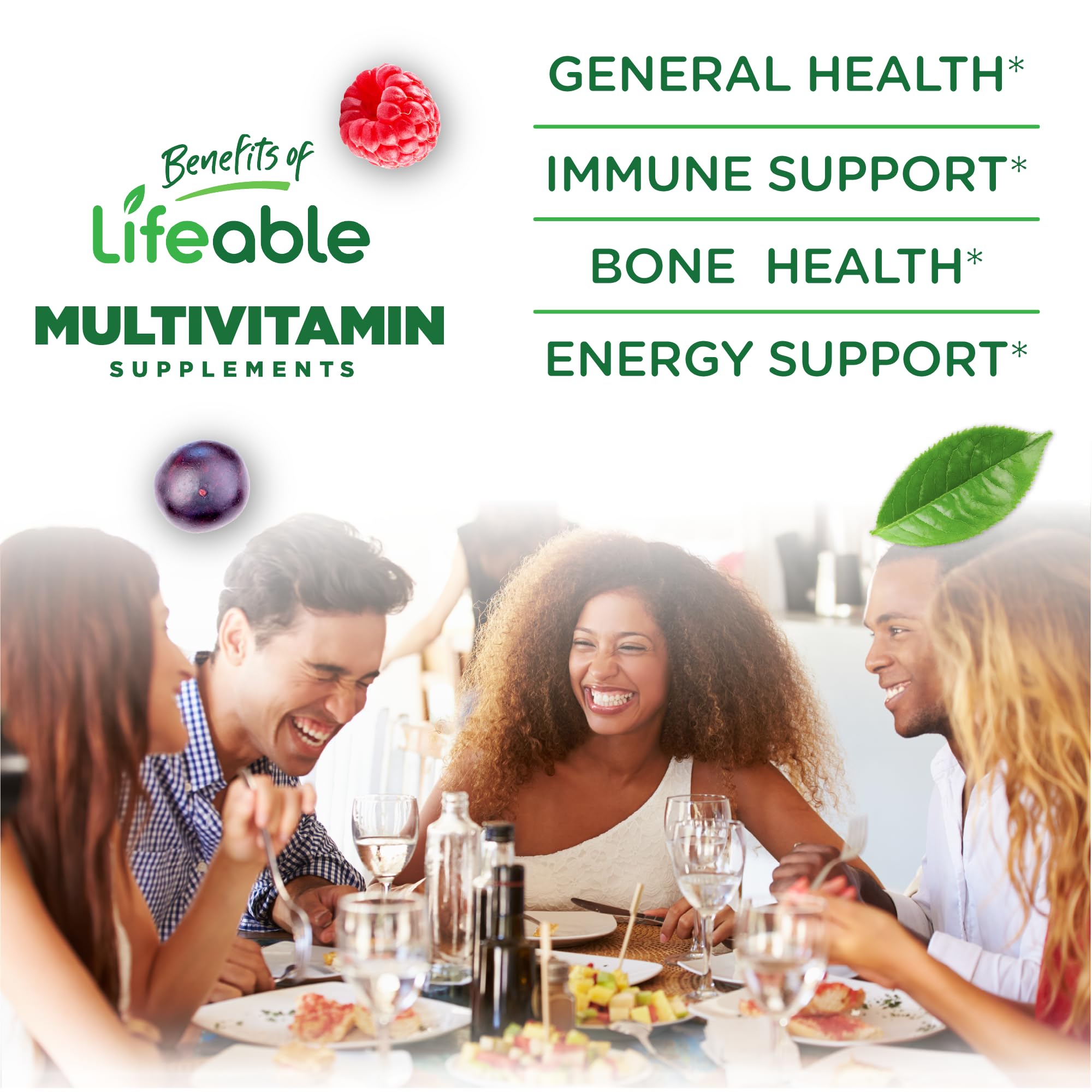 Lifeable Men's Multivitamin Gummies nutritional information