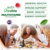 Lifeable Men's Multivitamin Gummies nutritional information