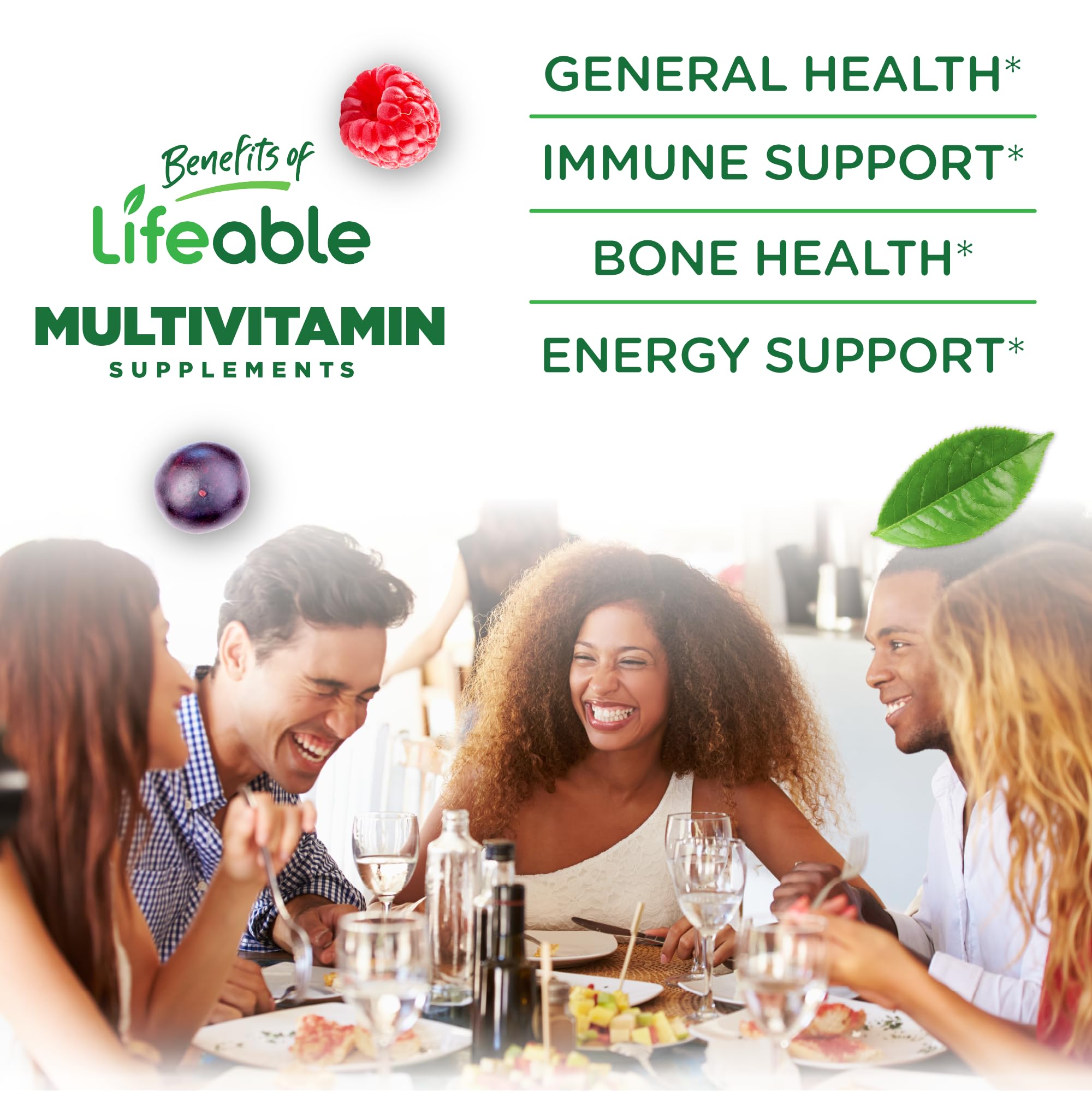 Lifeable Multivitamin Gummies berry flavour close-up