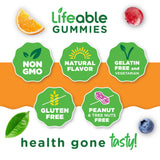 Lifeable Multivitamin Gummies close-up of ingredients
