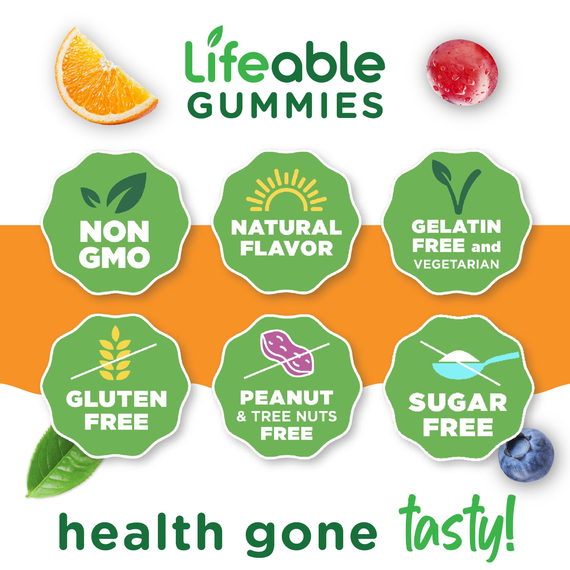Lifeable Multivitamin Gummies showing gummies in hand