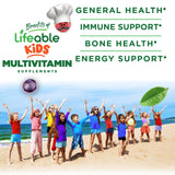 Lifeable multivitamin gummies with iron packaging