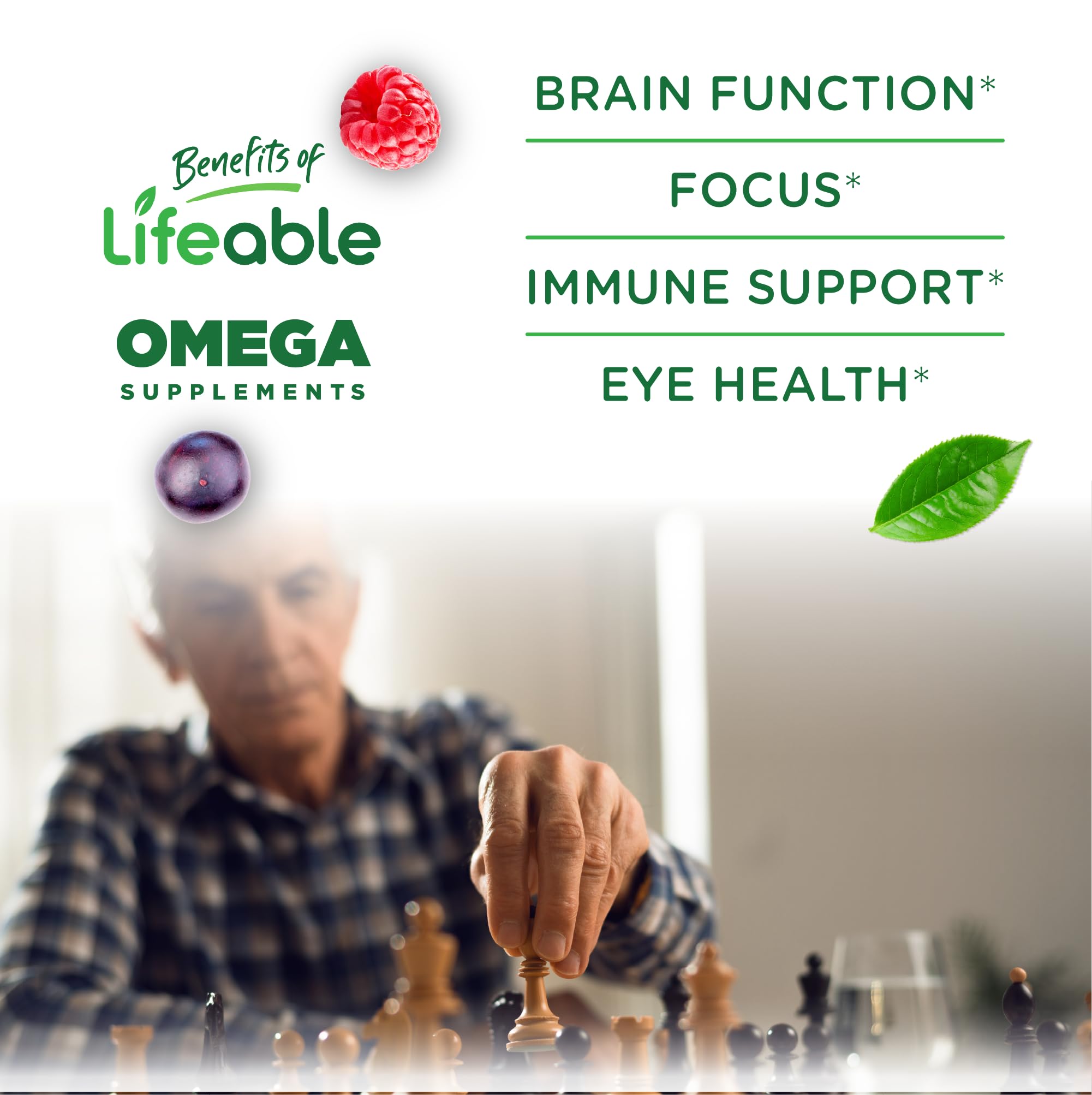 Lifeable Omega 3-6-9 Gummies nutritional information label