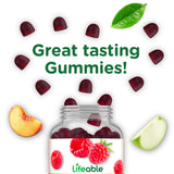 Lifeable Postnatal Multivitamins berry flavour gummies in a bowl