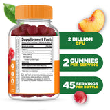 Lifeable Probiotic Gummies Raspberry bottle side view