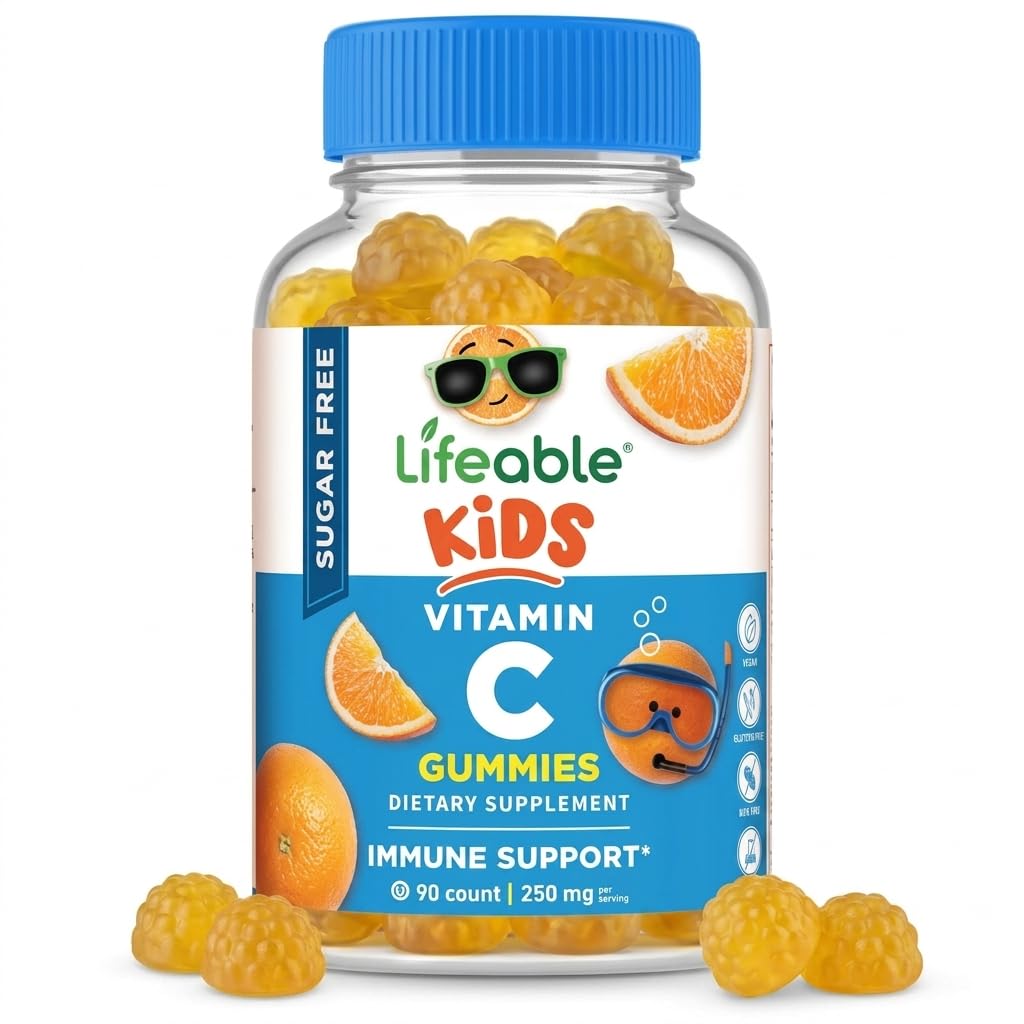 Lifeable Sugar Free Vitamin C Gummies bottle front view