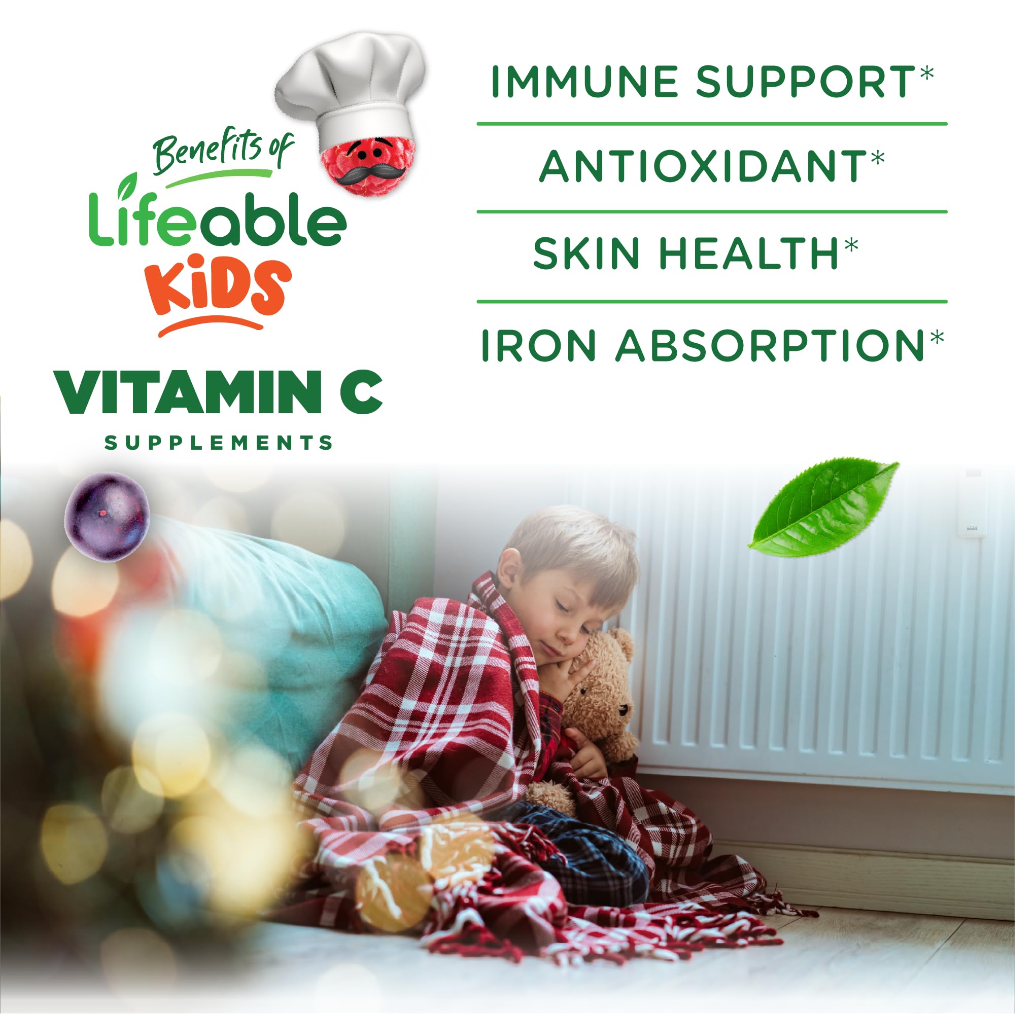 Lifeable Sugar Free Vitamin C Gummies nutritional information