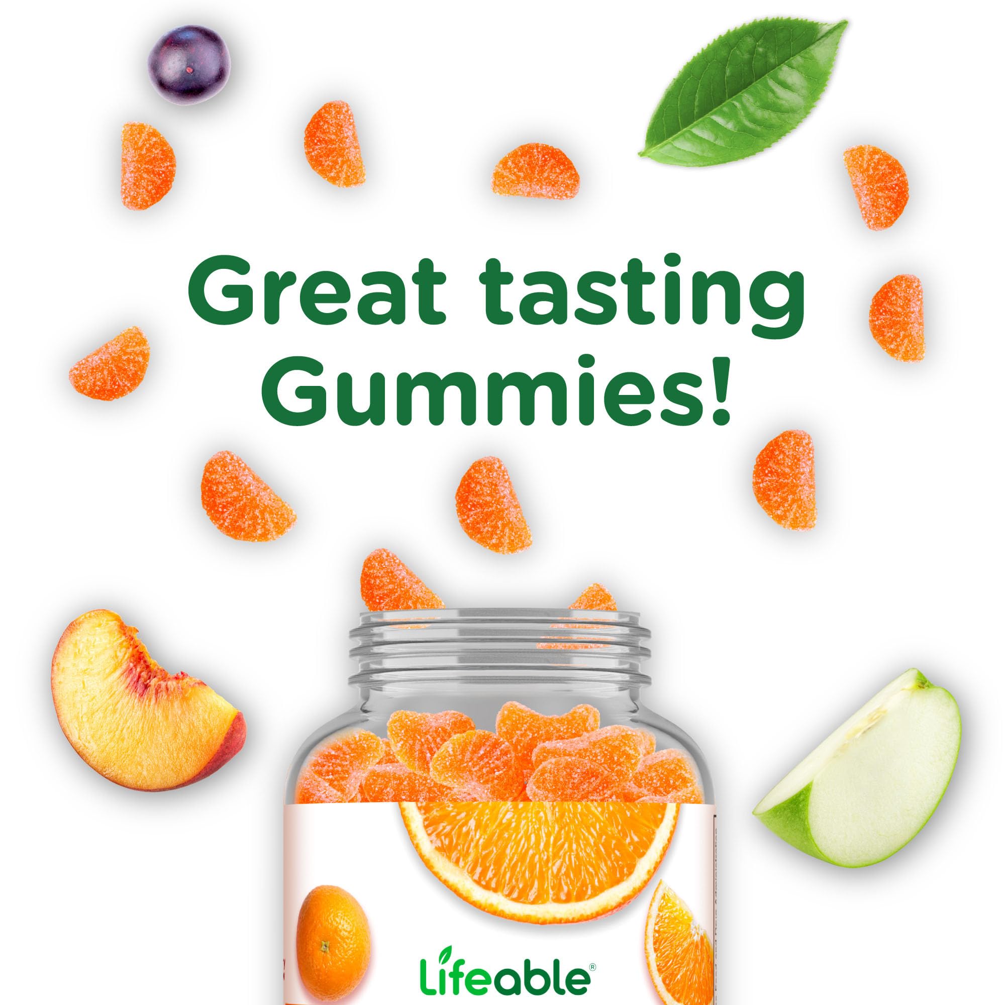 Lifeable Vitamin C Gummies 750mg gummies in hand