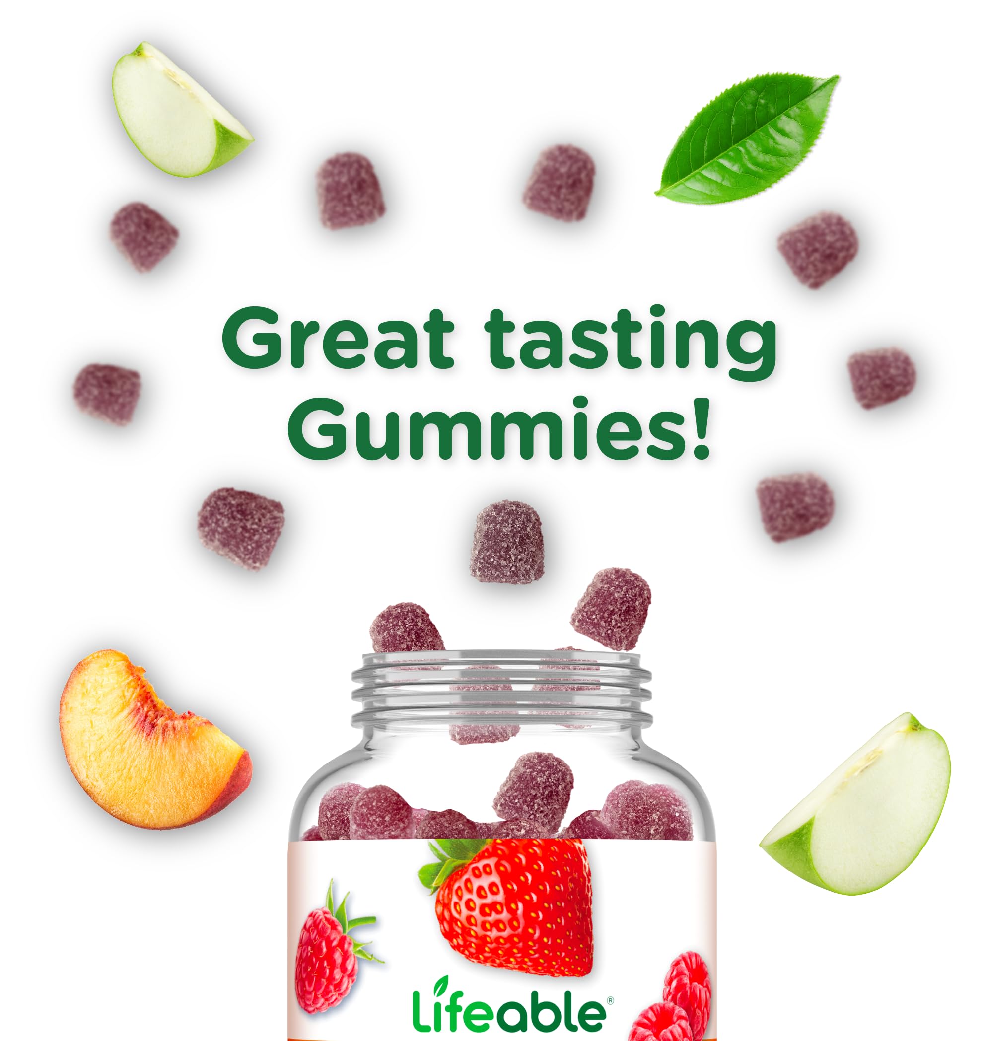 Lifeable Vitamin C Gummies with a child smiling