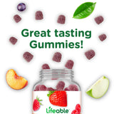 Lifeable Vitamin D3 Gummies 10000 IU bottle side view