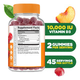 Lifeable Vitamin D3 Gummies 10000 IU strawberry flavour gummies