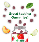 Lifeable Vitamin E Gummies 400 IU back view of the bottle
