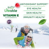 Lifeable Vitamin E Gummies 400 IU gummies close-up