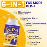 Lifeatlas GLP-l with Akkermansia Probiotic capsules in a hand