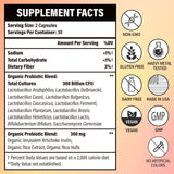 Lifeatlas Probiotics 300 Billion CFU supplement side view