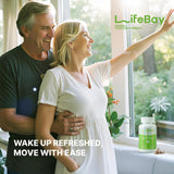 LifeBay Ginseng Herbal Supplement 60 Capsules on a wooden table
