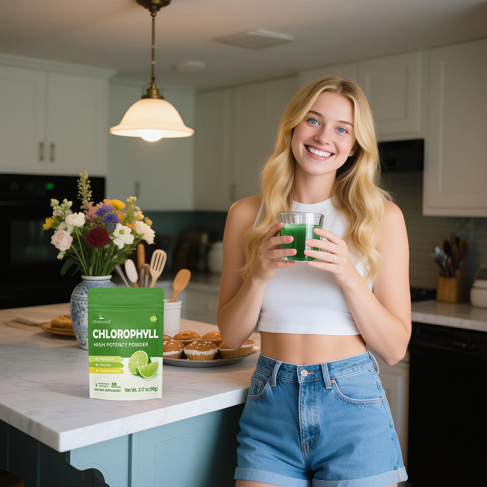 Lifebooil Chlorophyll 100g package dimensions
