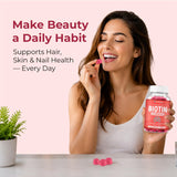LifeCentric Health Biotin Gummies side view showing gummy texture