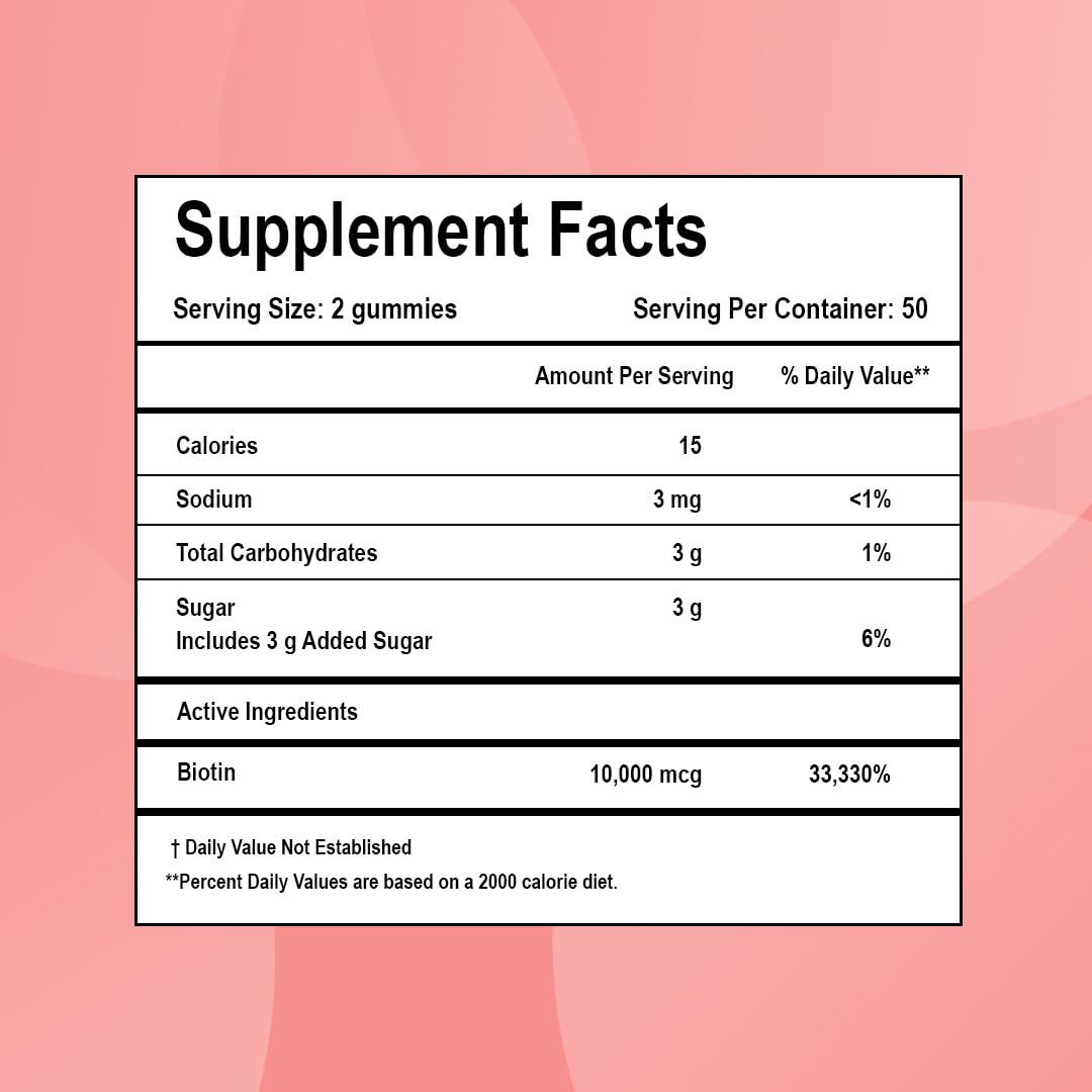 LifeCentric Health Biotin Gummies with a measuring spoon
