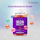 LifeCentric Health Iron Gummies close-up of gummies