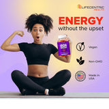 LifeCentric Health Iron Gummies grape flavour packaging