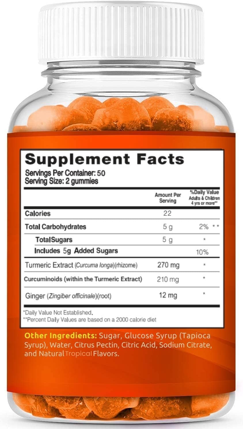 LifeCentric Health Turmeric Curcumin Gummies with measuring spoon