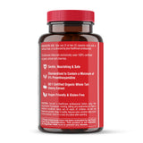 LifeGarden Naturals Super Strength Tart Cherry Capsules on a wooden table