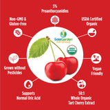 LifeGarden Naturals Super Strength Tart Cherry Capsules side view