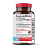 LifeGarden Naturals Super Strength Tart Cherry Capsules with a measuring spoon