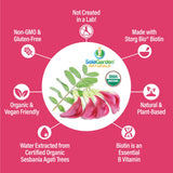 LifeGarden Naturals Whole Food Biotin 5000 MCG capsules on a wooden table