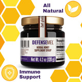 LIFEMEL DefenseMEL honey supplement 200g jar side view