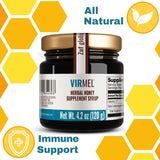 LIFEMEL VirMEL Herbal Honey Supplement jar side view