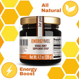 LIFEMEL Zuf Globus EnergyMEL Honey Supplement 4.2 oz jar with lid