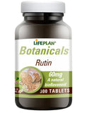 Lifeplan Rutin 60mg Blended Vitamin Supplement 300 Tablets front view