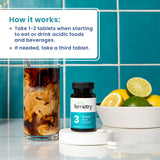 LifeSeasons Acid Neutraliser Tablets close-up of tablets