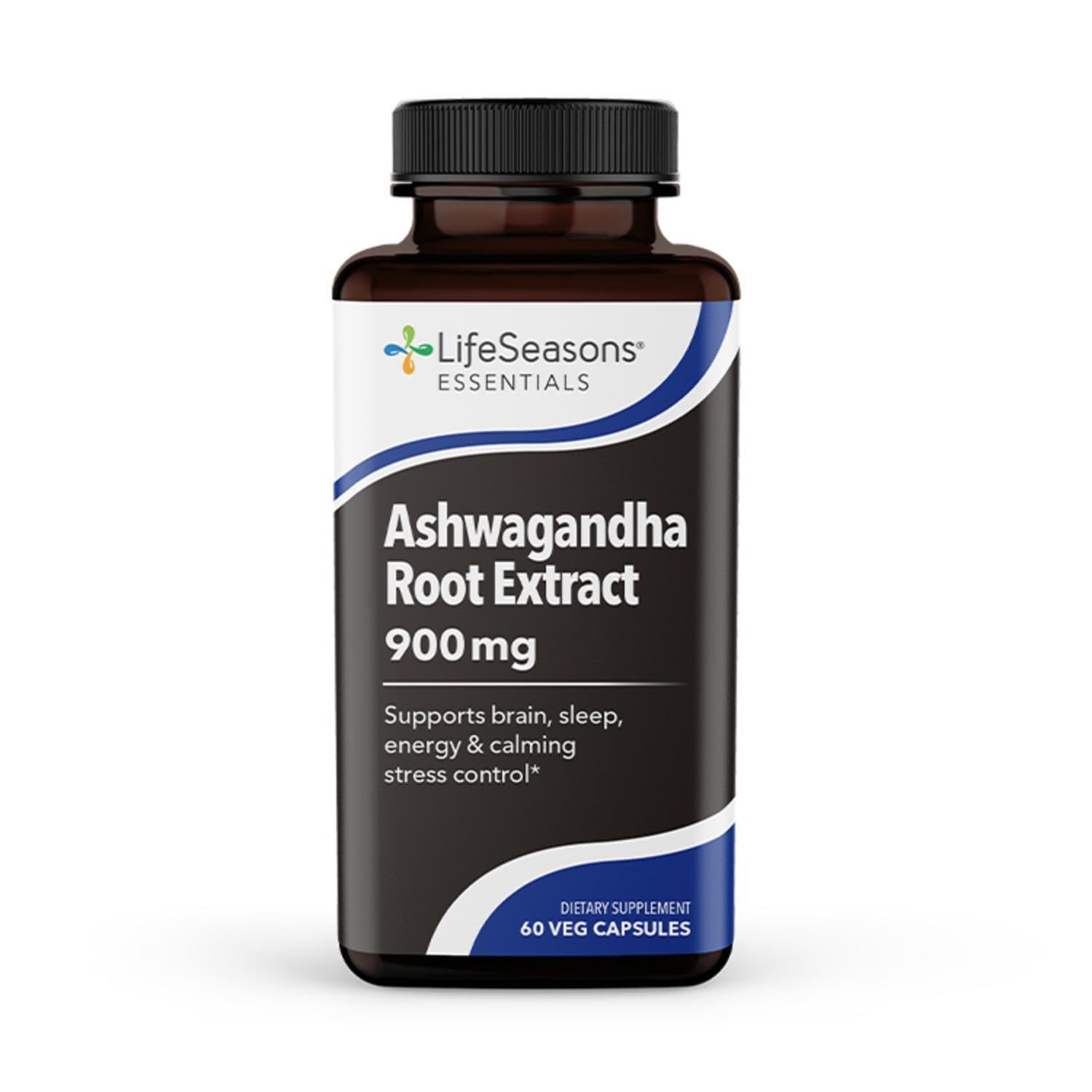 LifeSeasons Ashwagandha supplement bottle front view