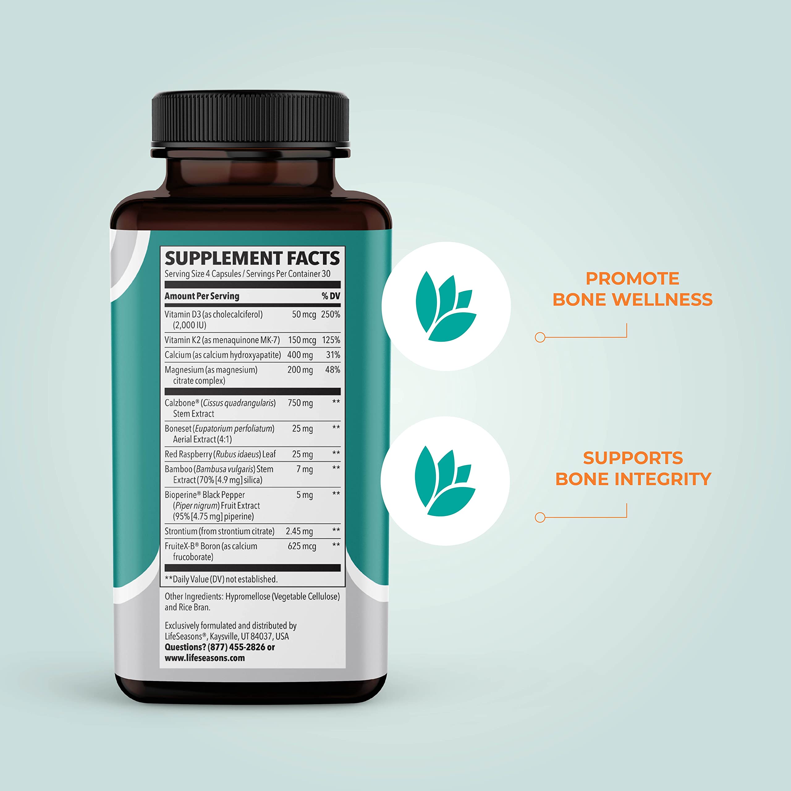 LifeSeasons Bone Densi-T bottle side view