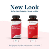 LifeSeasons Circulari-T Capsules displayed with natural ingredients