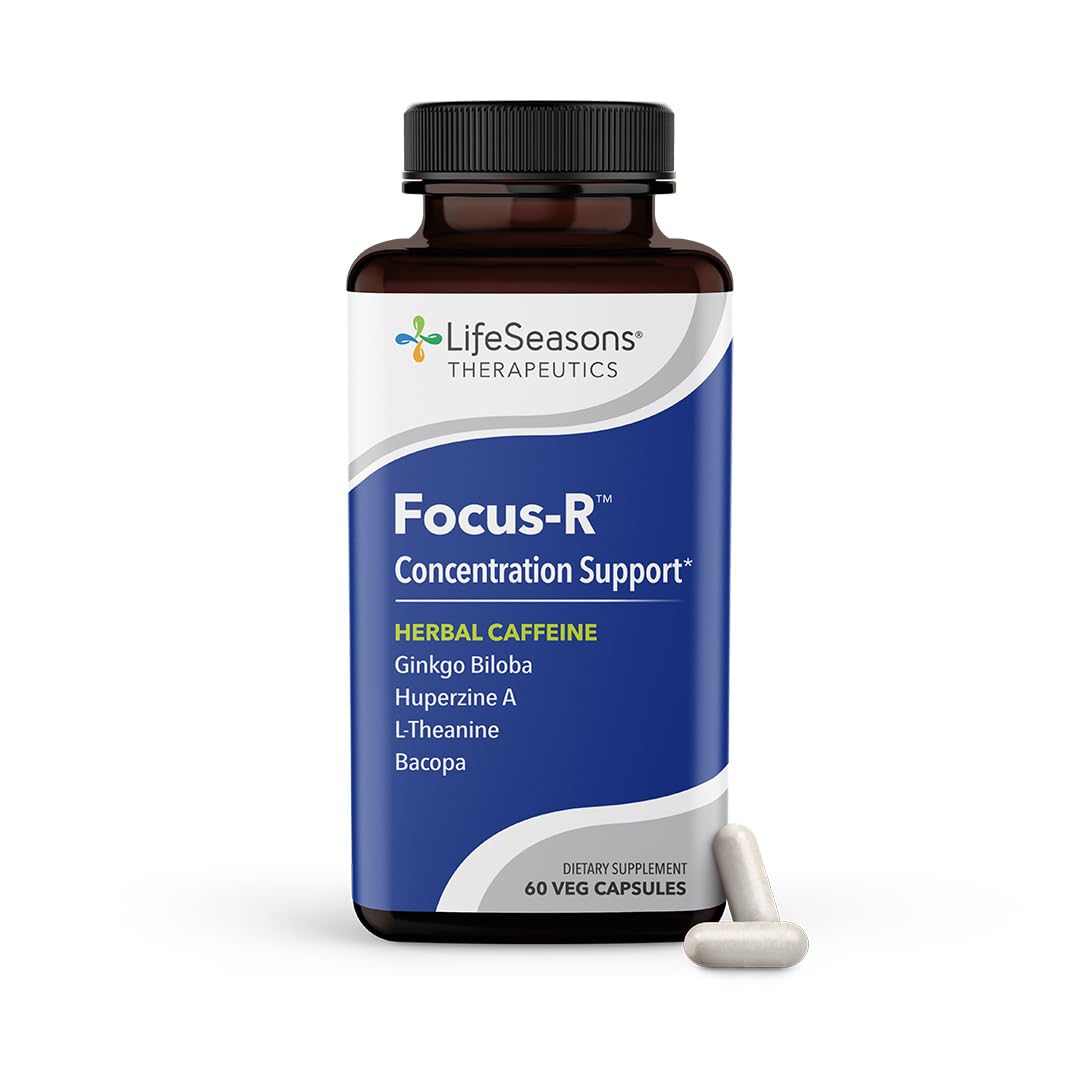 LifeSeasons Ginkgo Biloba Supplement 60 capsules front view