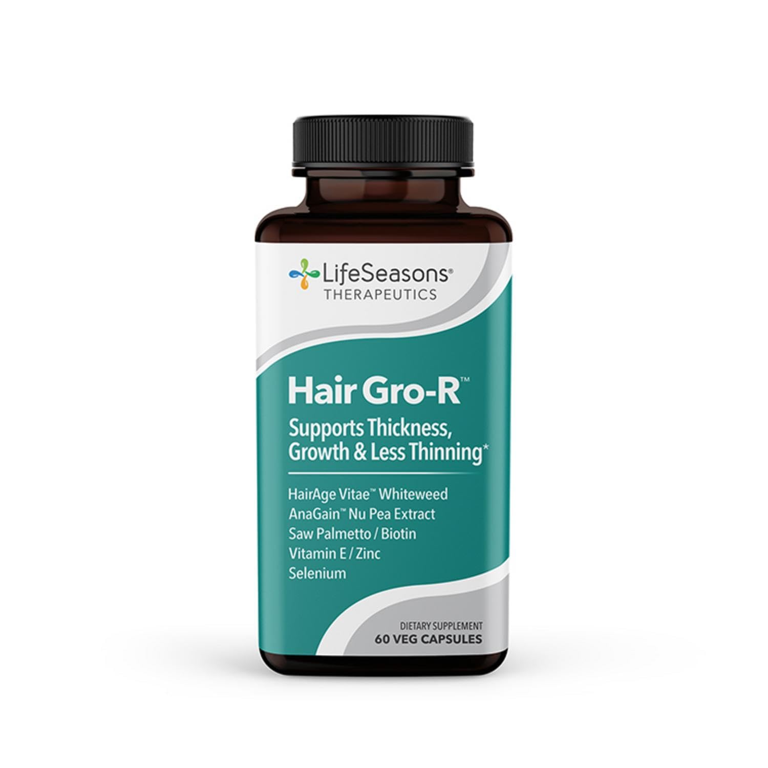 LifeSeasons Hair Gro-R Blended Vitamin Supplement front view