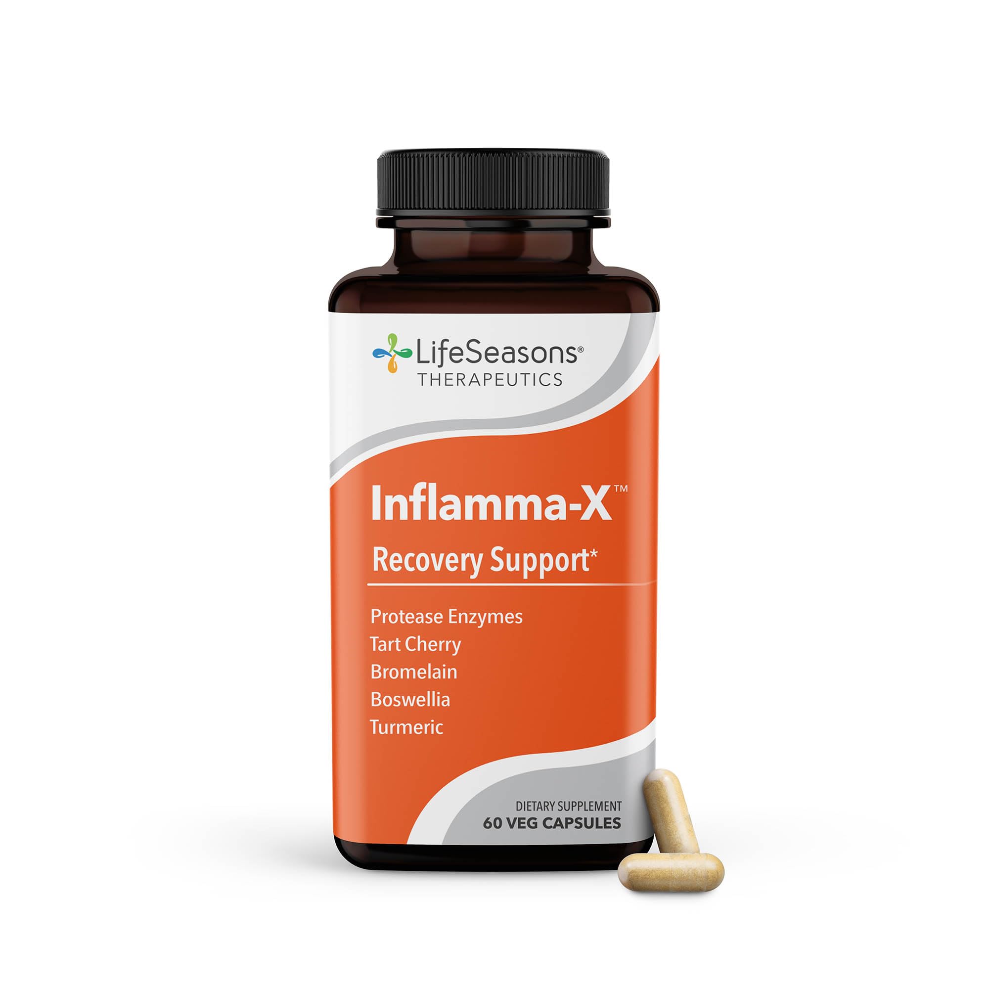 LifeSeasons Inflamma-X blended vitamin and mineral supplement front view