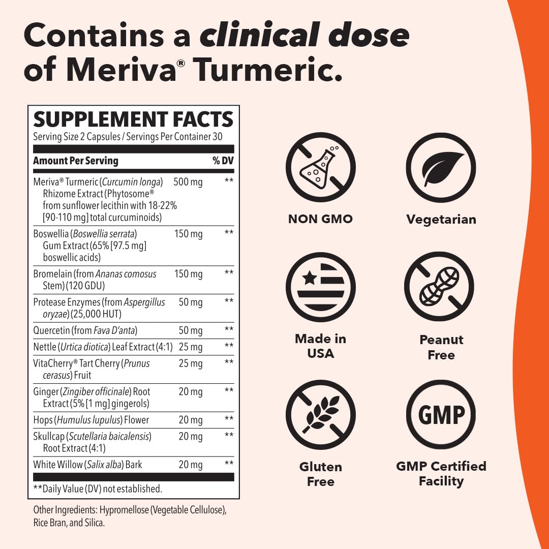 LifeSeasons Inflamma-X bottle with ingredients list